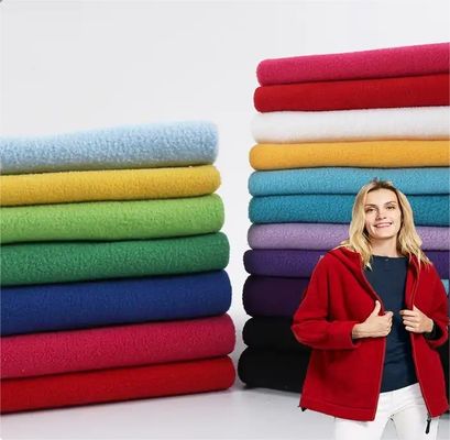 150d*144f Трикота трикотажная двойная боковая щетка микрофлисс Полярный флисс ткань для куртки