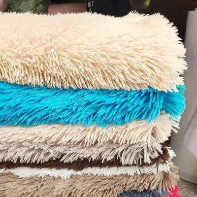 Средняя масса 260GSM Прямая плетённая ПВ Плюш ткань для изготовления игрушек и одежды подкладки
