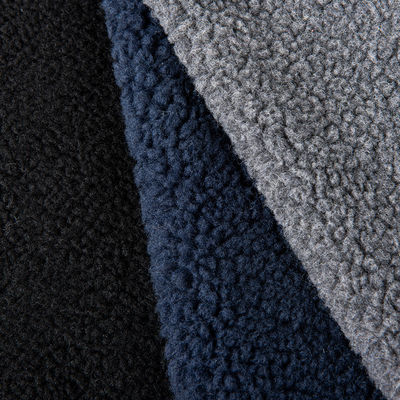 Настраиваемая пряжа Count Sherpa Lamb Borg Wool Plain Plush Ткань для одежды