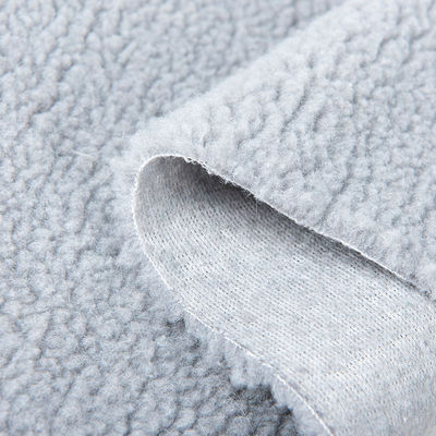 Настраиваемая пряжа Count Sherpa Lamb Borg Wool Plain Plush Ткань для одежды