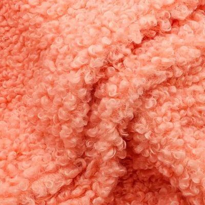 Женское пальто 300GSM Teddy Fleece ткань мягкая оболочка индивидуальный цвет 100% полиэстер бесплатные образцы