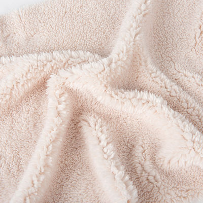 Рельефная супермягкая полиэстерная трикотажная ткань Mirco Sherpa Fleece для облицовки