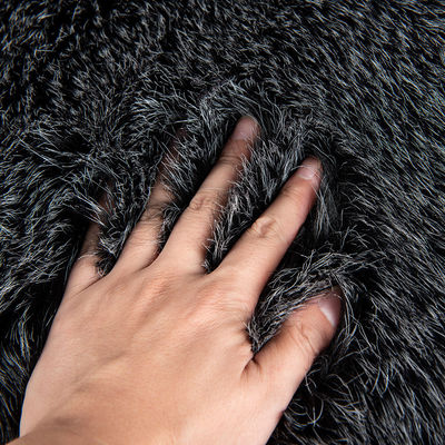 100% арциловый материал из искусственного jacquard длинная шерсть фальшивая шерсть ткань для одежды